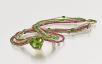 Spinell, Chromdiopsid, Peridot, In GG750/- , kombiniert mit Peridot 